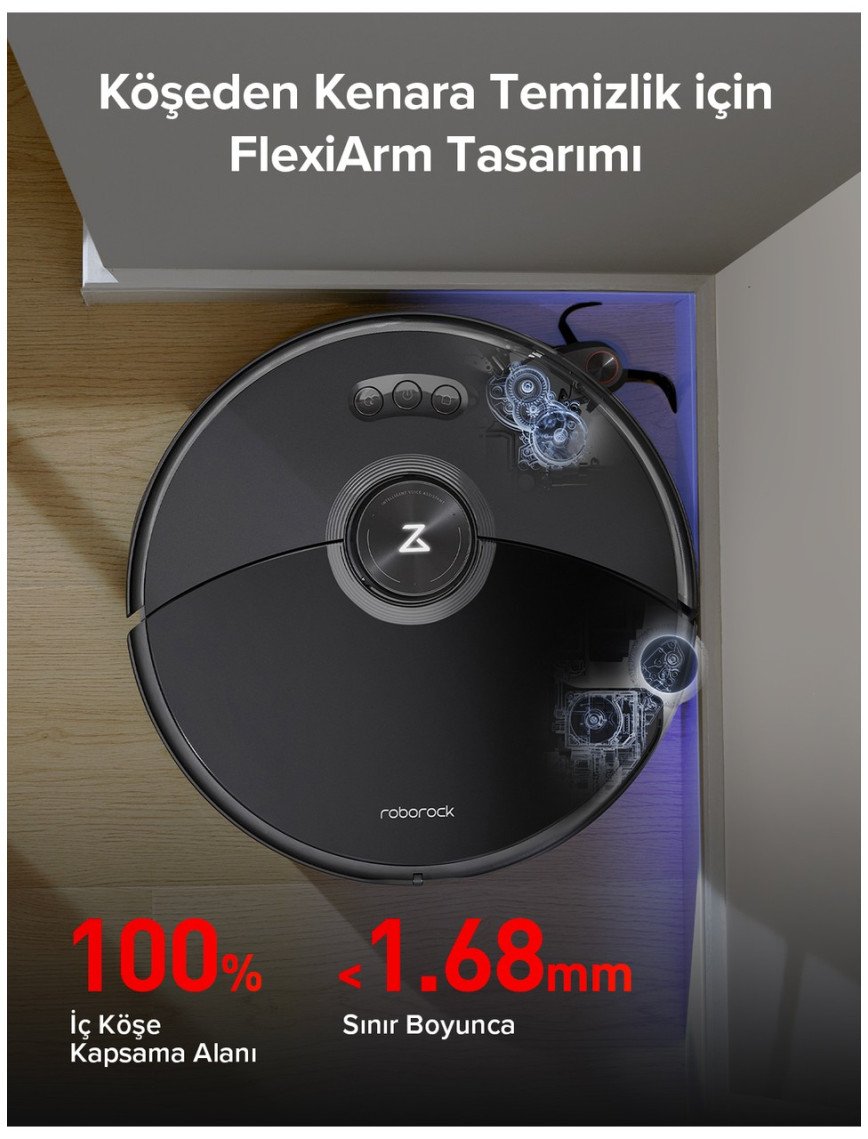 Roborock S8 Maxv Ultra Akıllı Robot Süpürge Siyah